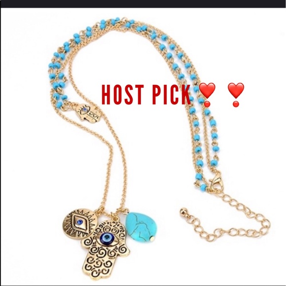 Jewelry - 🧘🏽‍♀️🧘🏼‍♀️NWT FATIMA HAND EVIL EYE🙏🏽